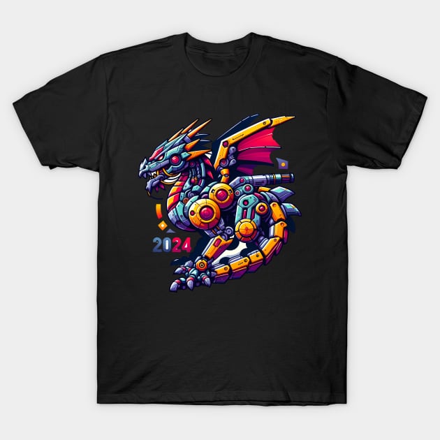 Year of the Dragon  Zodiac Lunar New Year  2024 design T-Shirt by marklink